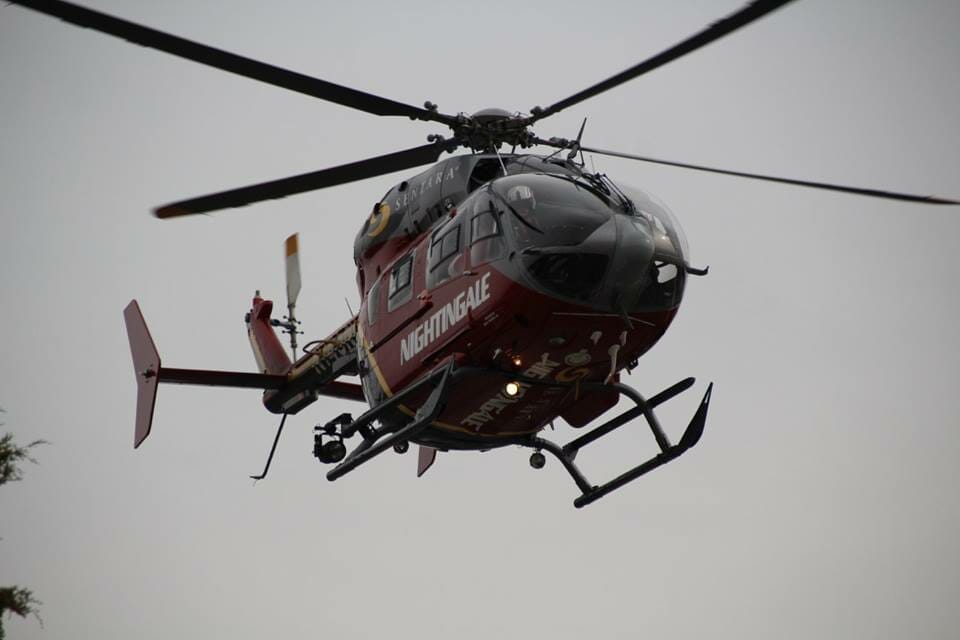 Nighting Gale Helicopter with Santa On Board